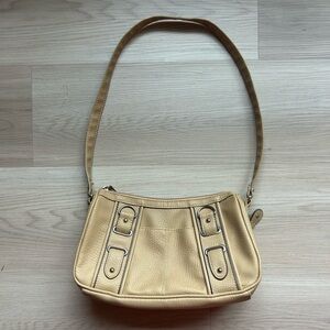 Y2K Tan/Beige Faux leather Shoulder Bag - Great Condition